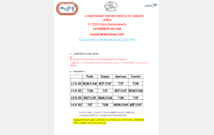 Lancers longs du 6 décembre